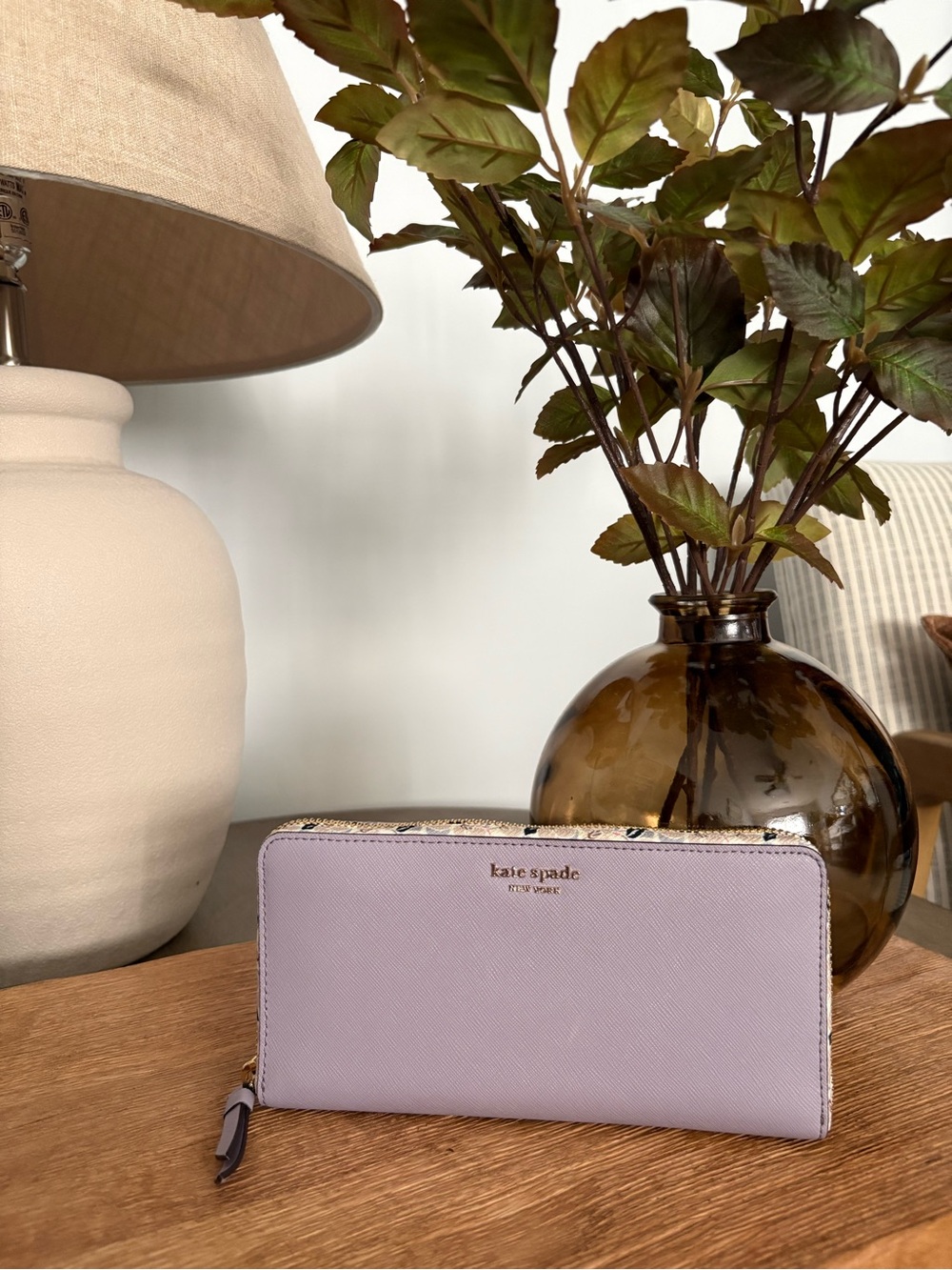 Kate Spade Saffiano Zip Around Wallet